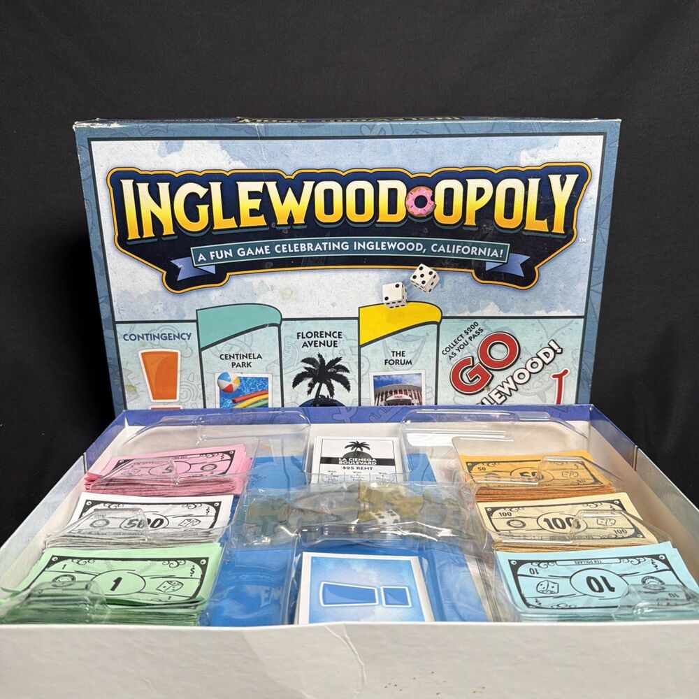 INGLEWOOD-OPOLY Monoply Family Board Game Celebrate Inglewood California